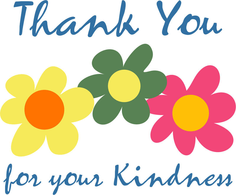 <p>Floral thank you design clip art illustration.</p>