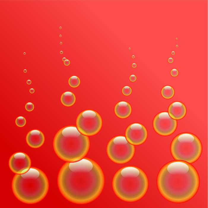 <p>Red bubble background design.</p>