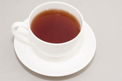 11617   Cup of Hot Black Tea in White Cup with Saucer