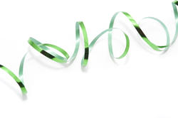 8111   green metallic ribbon