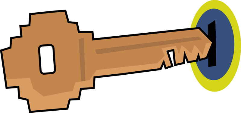 <p>Door key clip art illustration.</p>
