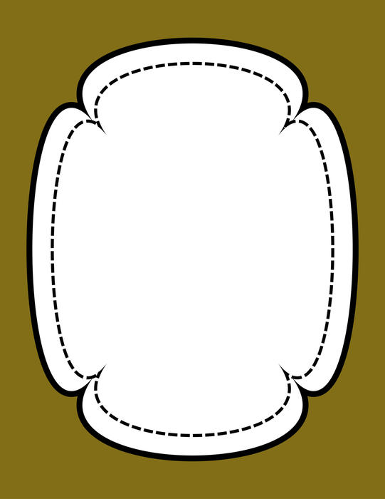 <p>Label border clip art illustration.</p>