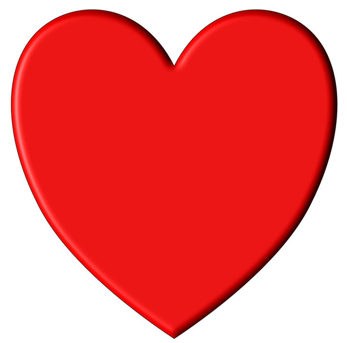 <p>Red love heart clip art illustration.</p>