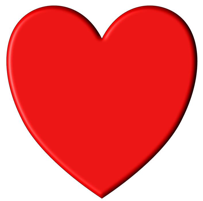 <p>Red love heart clip art illustration.</p>
