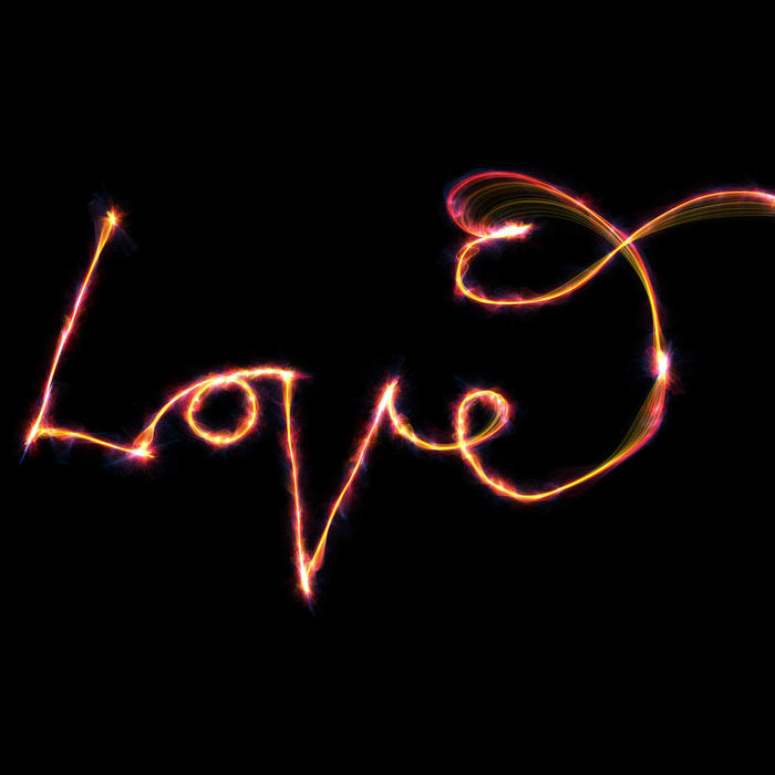 <p>Love glow text clip art illustration.</p>
