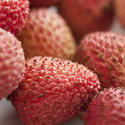 10618   Close up Pink Lychee Fruits on a Table