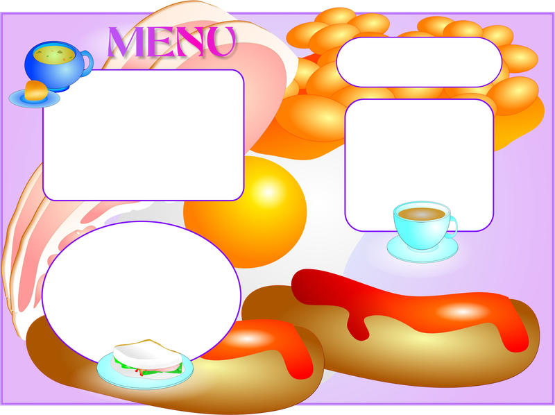 <p>Menu template clip art illustration.</p>
