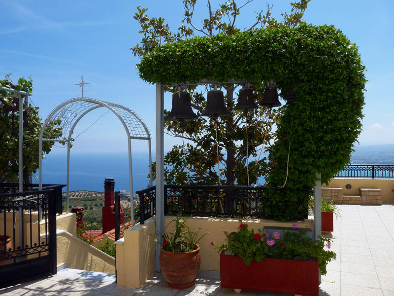 <p>Bells from a monastery in Crete</p>A Monastery in Crete