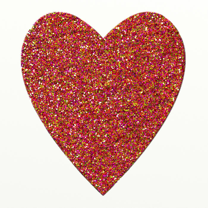 <p>Glitter love heart clip art illustration.</p>