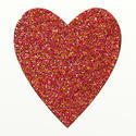 9421   multi glitter heart