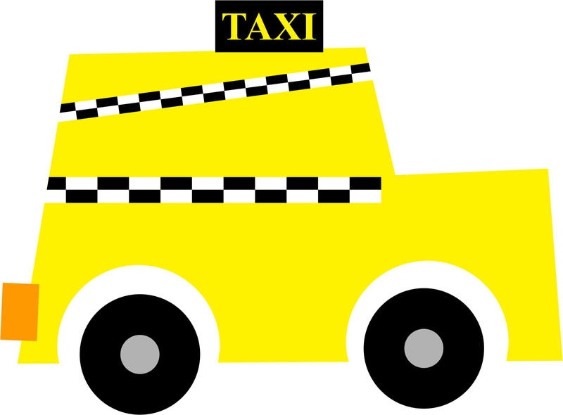 <p>New York taxi cab clip art illustration.</p>
