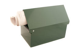 10762   Rolled newspaper in a mail box