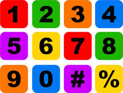9422   number icon set