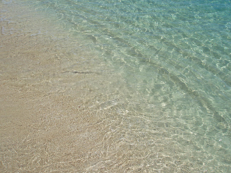 Close up Waves of Clear Sea Water on a Tropical Climate During Summer.