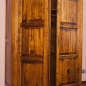 8920   Old rustic wooden wardrobe