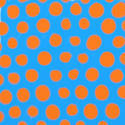 9605   orange chalk polkas