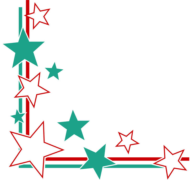 <p>Star shaped page corner border - clip art illustration.</p>