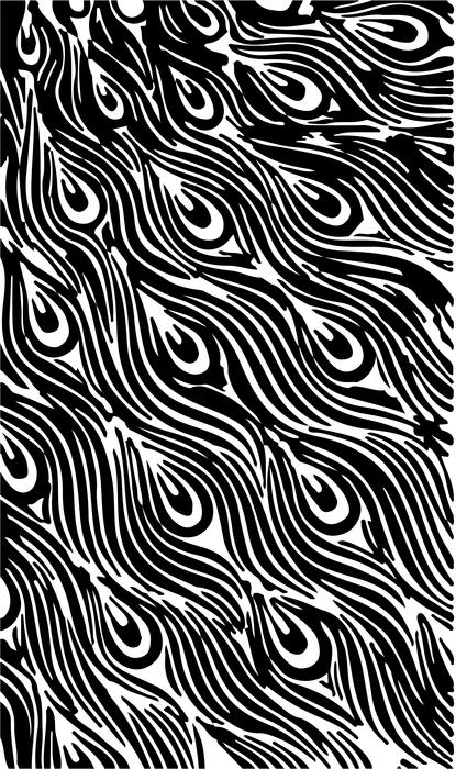 <p>Peacock feather pattern.</p>