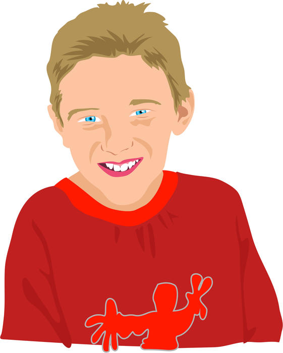 <p>Portrait of a happy boy.</p>
