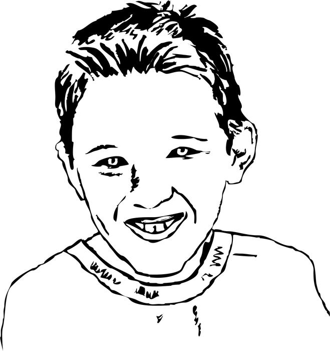 <p>Portrait of a boy.</p>