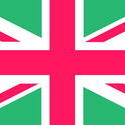 9345   pink green union jack