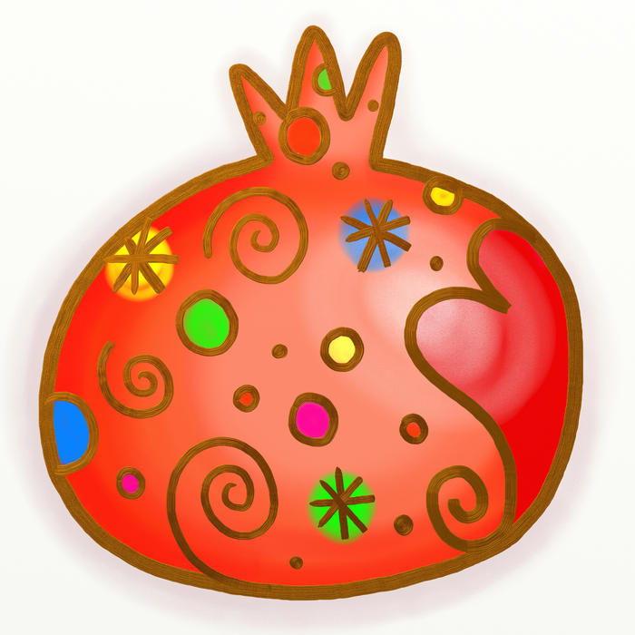 <p>Pomegranate painting.</p>