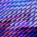 8716   Bokeh of lines of purple lights