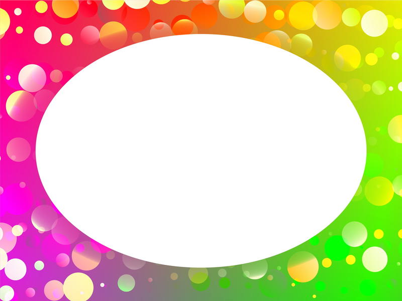 <p>Bokeh colour circle pattern border - clip art illustration.</p>