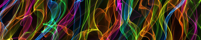 <p>Rainbow flame banner - clip art illustration.</p>
