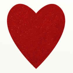 9426   red glitter heart