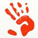stock image 8953   red handprint