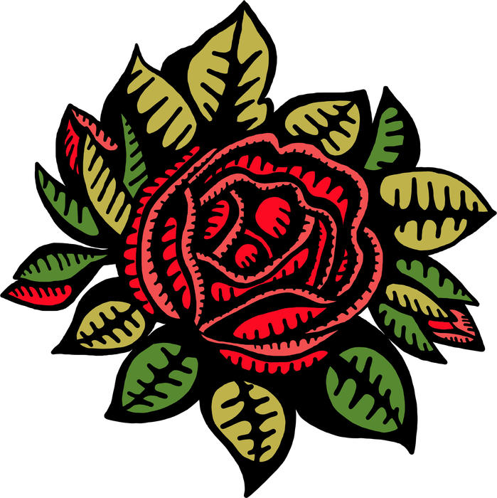<p>Red rose drawing.</p>
