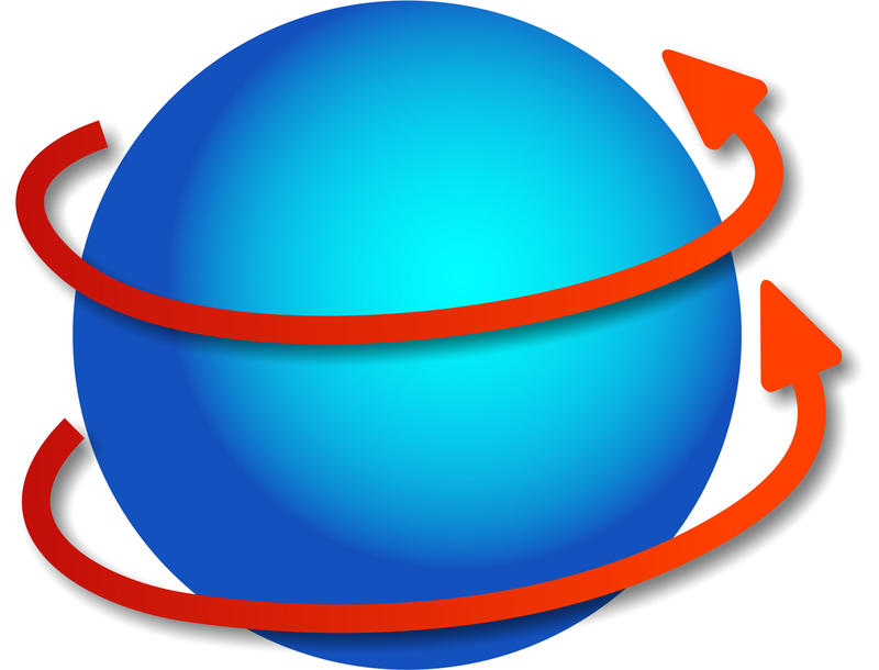 <p>Simple globe logo icon.</p>