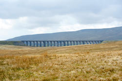 7766   Landscape view of Ribblehead viaduct