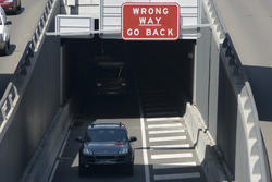 11139   Overview of Cars Exiting Urban Street Tunnel
