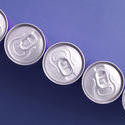 stock image 11605   Row of beverage cans