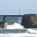 8056   Sailing yacht passing Whitby breakwater