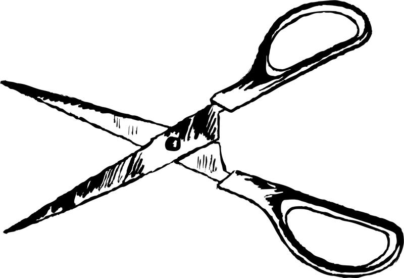 <p>A pair of scissors clip art illustration.</p>
