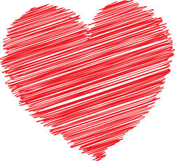 9429   scribble heart