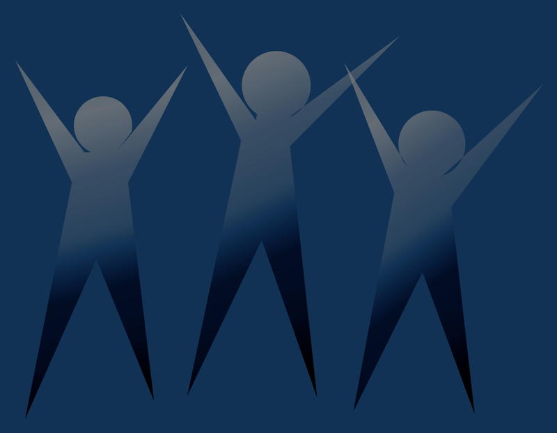 <p>Shadow men clip art illustration.</p>