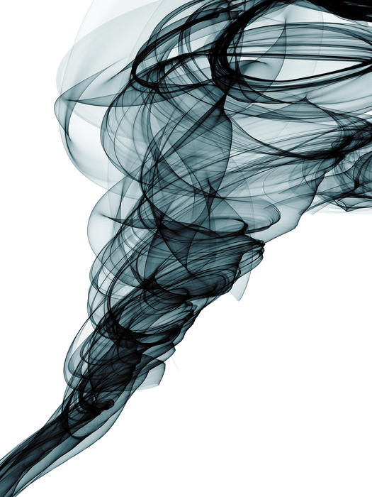 <p>Ribbon of smoke.</p>
