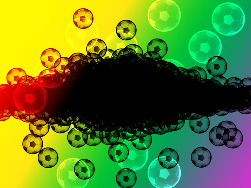 <p>Soccer ball grunge banner clipart illustration.</p>