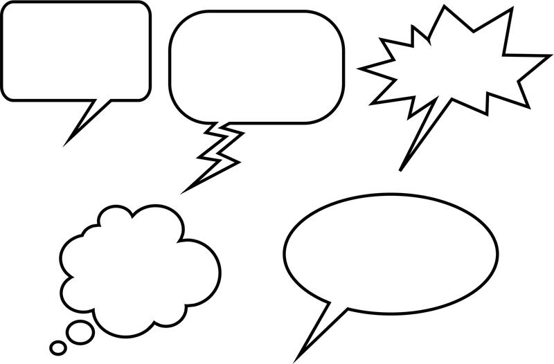 <p>Cartoon Word Balloons</p>
