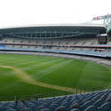 11000   Empty sports stadium for field events