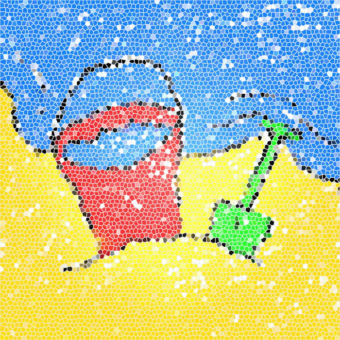 <p>Beach bucket and spade clip art illustration.</p>
