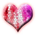 9432   stained glass heart
