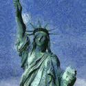 9047   statue of liberty painting