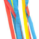 11481   Colored Party Streamers Against White Background