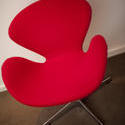 8829   Contemporary red armchair