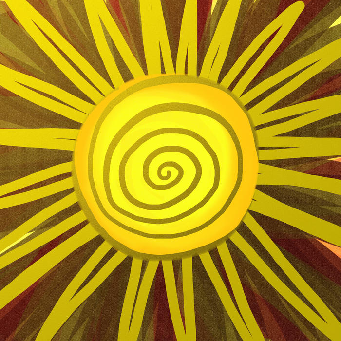 <p>Digitally painted sun doodle.</p>
